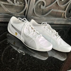 Puma X Ferrari white leather sneakers